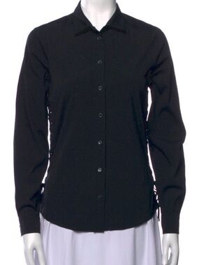 GUCCI Black Long-Sleeve Button-Down Shirt